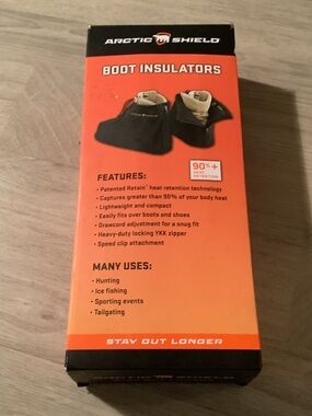 ARCTIC SHIELD Men's Black Boot Insulators